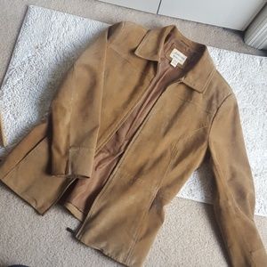 Camel brown suede jacket